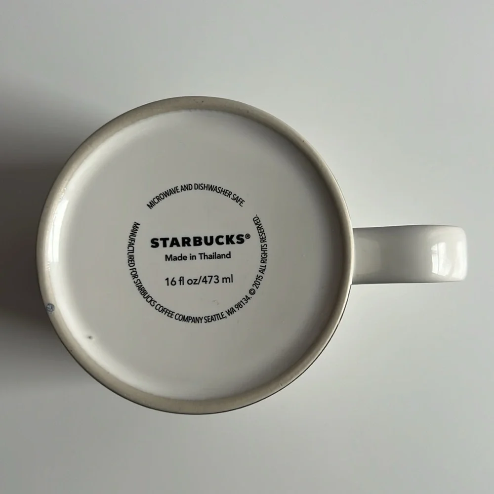 Starbucks Ireland (Eire) Mug 2015 brown, beige & green Cliffs of Moher & harp - Picture 3 of 4